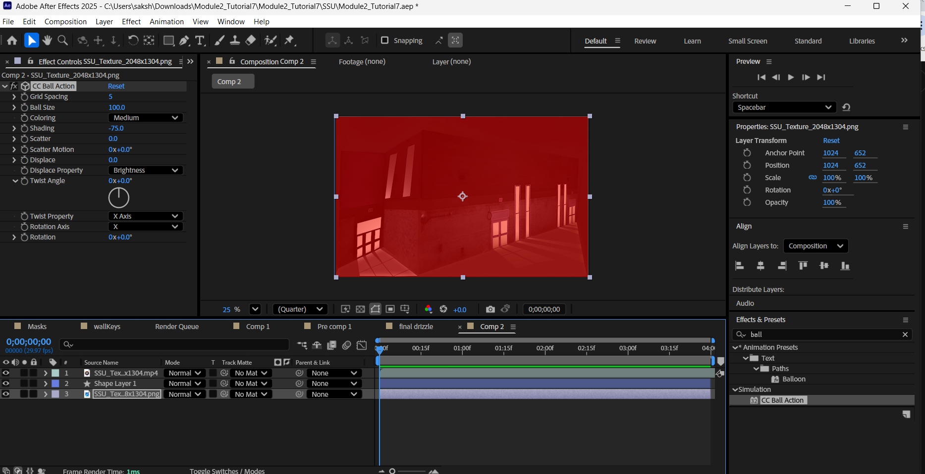 Red rectangle full screen Opacity 50%